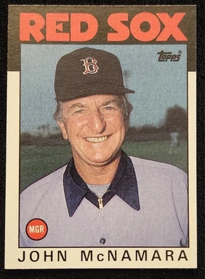 1986 Topps - John McNamara #771 - Image 1 of 2