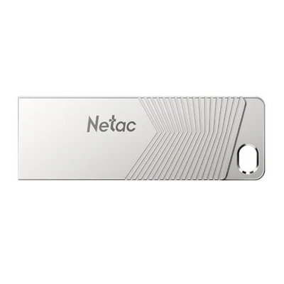 Netac 64Gb Usb 3.2 Memory Pen Um1 Zinc Alloy Casing Key Ring Pearl Nickel Colour - Image 1 of 2
