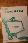 Vintage Sheet Music: "Sayonara" (Irving Berlin) (1957)