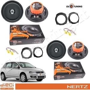 Set 4 Arcas Altavoces Hertz Dcx 165.3 Delantero + Post para Fiat Stilo 5 Puertas - Imagen 1 de 11
