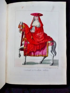 COSTUMES LITHURGIQUES RELIGIEUX - 101 gravures en couleurs - Romualdo CERRACHI - Foto 1 di 21