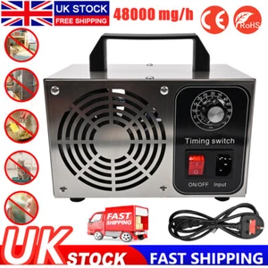 Ozone Generator 220V 48000mg/h O3 Ozonator Machine Air Purifier Air Cleaner UK - Picture 1 of 15