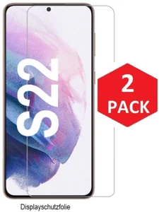 2x Schutzglas Samsung Galaxy S22 Panzerfolie Displayschutz Glas Folie - Bild 1 von 7