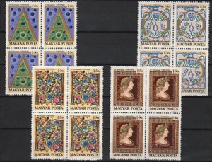 Ungarn 1970. Briefmarkentagssatz in 4 Blöcken postfrisch (**) Mi.: 2603-2606 / 18 EUR - Bild 1 von 1