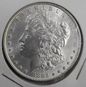 1885 Morgan Silver Dollar (B), Uncirculated - Picture 1 of 2
