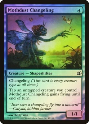 Morningtide  MTG   Foil  Mothdust Changeling   Magic - Image 1 of 2