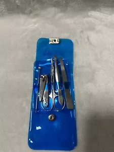 5 pcs Nail Care Clipper Cutter Manicure Kit Pedicure Travel Gift Set w/case - Picture 1 of 3