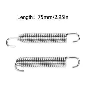 Exhaust Springs Pair 75mm For Yamaha YZ80 YZ85 YZ125 YZ250 YZ250X WR250 YZ490 - Picture 1 of 8