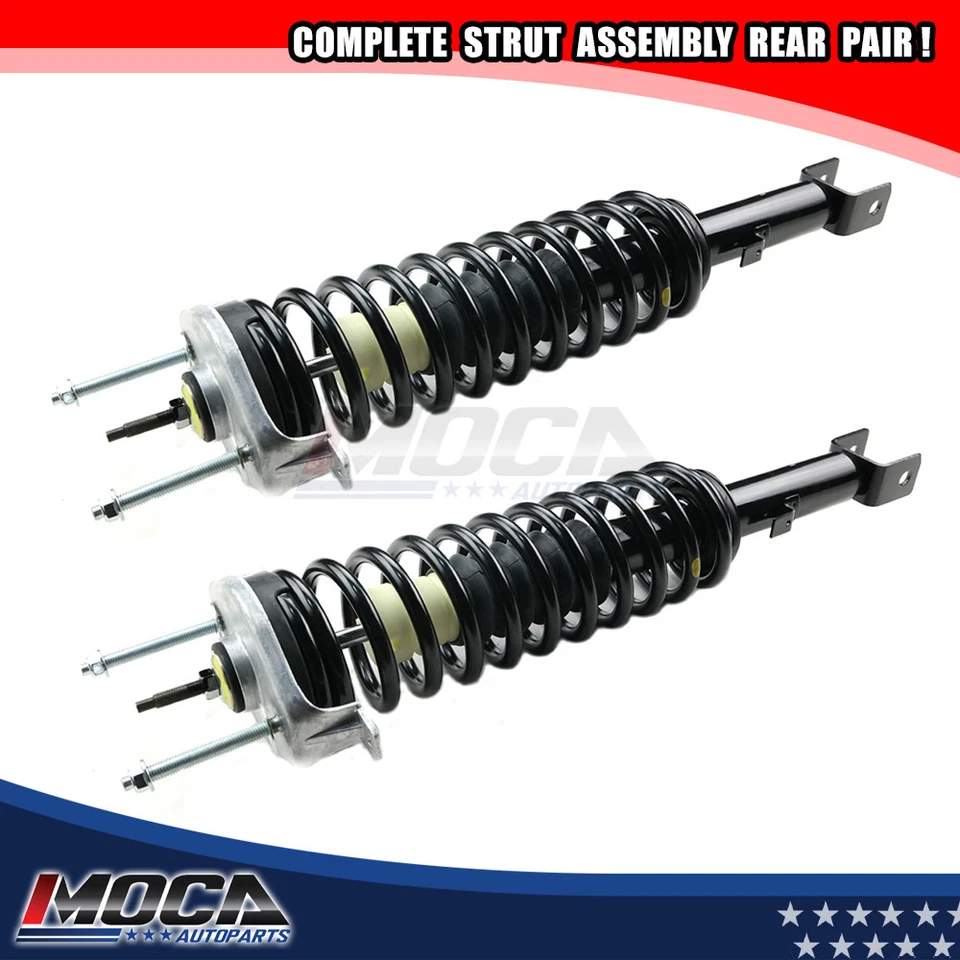 2 Rear Shocks Struts Assembly Kit For 1999-2000 Chrysler Sebring Convertible - Image 1 of 4