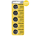Toshiba Cr2032 3V Lithium Coin Cell Battery (500 Batteries)
