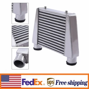 Aluminum Turbo Front Mount Universal Intercooler 2.5" Inlet/Outlet Same One Side - Foto 1 di 12