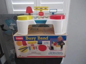 ULTRA RARE 1987 PLAYSKOOL BUSY BAND WITH ORIGINAL BOX - Picture 1 of 8