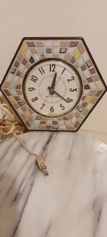 Vintage GE Kitchen Soffit Electric Wall Clock-General Electric-Model 2118A Works Cover