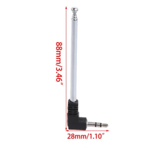 FM Telescopic External Phone Signal Booster Radio 3.5mm Connector - Zdjęcie 1 z 8