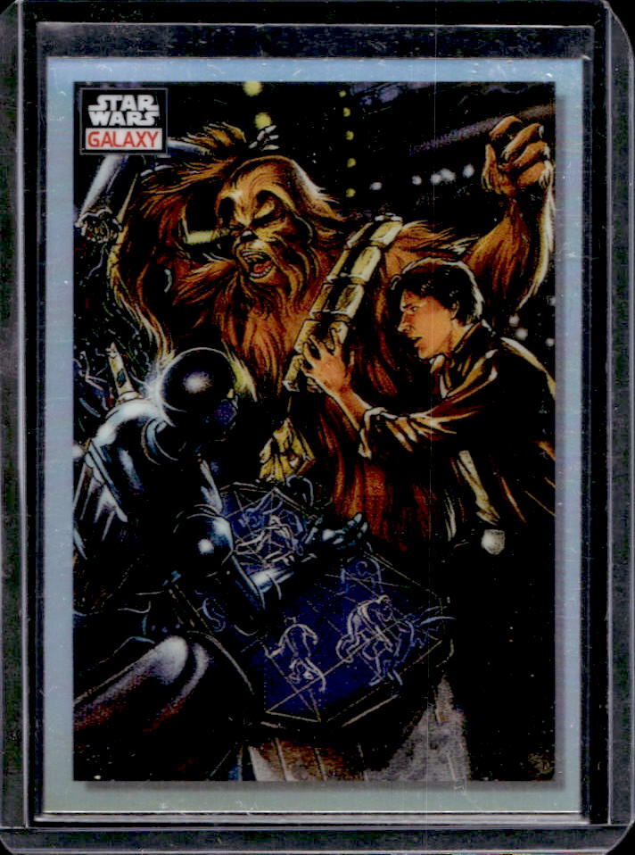 2023 Topps Chrome Star Wars Galaxy An Upset Wookiee Refractor #23