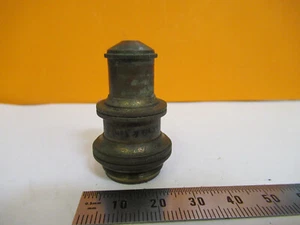 ANTIGUO MICROSCOPIO DE LATÓN BAUSCH LOMB OBJETIVO 1/6 PARTE COMO EN LA FOTO S4-B-38 - Imagen 1 de 9