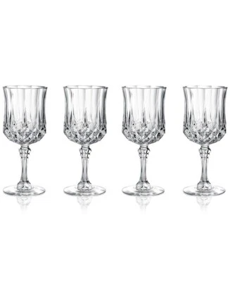 Cristal D'Arques Longchamp Cordial Glasses – Set of 4 Lead Crystal 2oz NEW