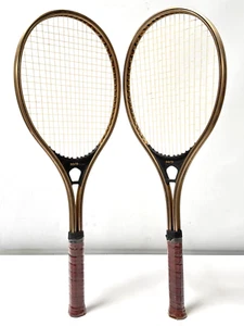 Set of 2 Vintage RG/70 Tennis Racquets - Grips Still Wrapped! - Picture 1 of 13