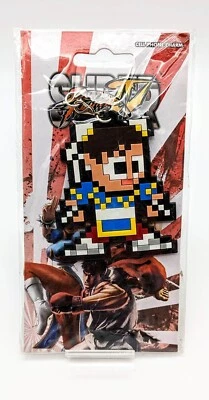 Super Street Fighter IV 8-bit Chun-Li Phone Cell Phone Charm Keychain New - Image 1 of 2