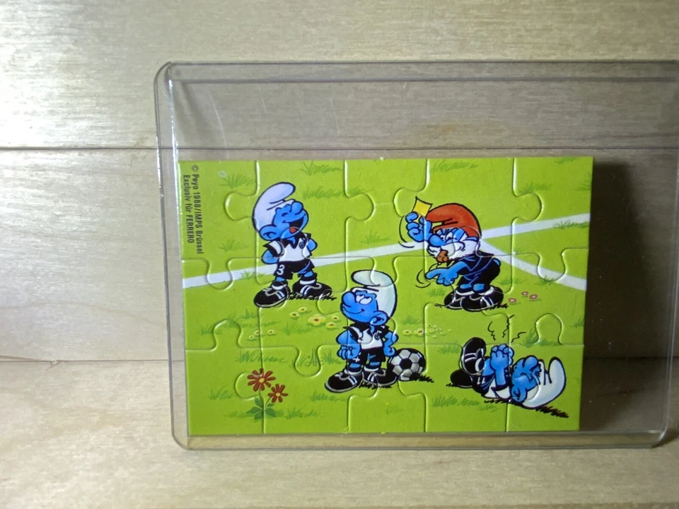 Üei Puzzle Die Fußballschlümpfe 1988 u.l. Ferrero - Bild 1 von 1