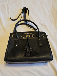 ADRIENNE VITTADINI CLASSIC BLACK SUTTON PLACE COLLECTION SATCHEL W/TAG NICE!! - Picture 1 of 6