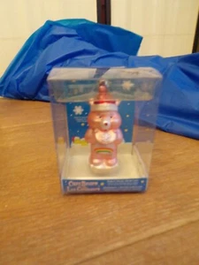 American Greeting 2005 Care Bears Cheer Bear Les Calinours 4" Pink Holiday Glass - Picture 1 of 7