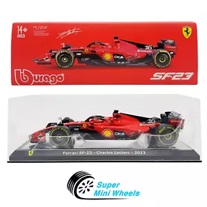 Bburago 1:24 2023 F1 Ferrari SF-23 #16 Charles Leclerc with Showcase - Picture 1 of 2