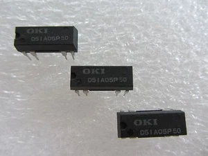 3pcs OKI Japan reed relay D51A05P50 Fanuc SPST-NO coil 5V DC 500ohm 1A 150 mohM - Picture 1 of 2