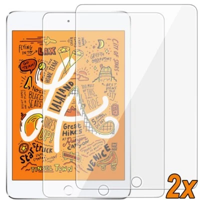 2x Hartglas Apple iPad Mini 5/ Mini 4 7.9" Schutzglas Tempered Glass Full-Screen - Bild 1 von 4