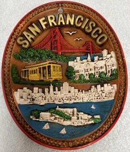 San Francisco Ceramic Souvenir Wall Sign or Plaque, 1986 R & S (Used/EUC) - Picture 1 of 5