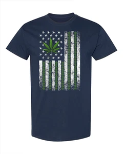Maglietta Cannabis Bandiera USA - Foto 1 di 4