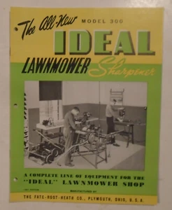 Model 300 Ideal Lawnmower Sharpeners brochure, The Fate-Heath Co. Plymouth OH - Picture 1 of 5
