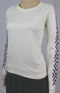 Top da donna Lauren-Ralph Lauren manica lunga ~ crema ~ nuovo con etichette ~ - Foto 1 di 5