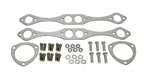 Exhaust Manifold Header Gaskets + Bolts Kit Fits 265 283 305 350 400 Engines - Bild 1 von 1