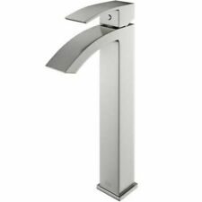 VIGO Deck Mounted High Arc Silver Kitchen Faucet - VG03007BN