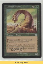 2002 Magic: The Gathering - Judgement Tunneler Wurm #135 READ 0d2
