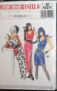 Neue Mode Stil Pattern 10211 Misses Sz 8-18 Toga Dress Costume Cruella de Ville - Picture 1 of 6