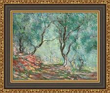 Claude Monet Olive Tree Wood in the Moreno Garden Framed 27"x22.5" (V15-03)