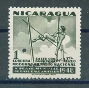 Nicaragua 1949 Waterlow colour proof,Pole vault sports,Scott# C306, MNH,OG,VF - Picture 1 of 2