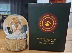 Boyds Bears Glory B Angelfaith Angel Amazing Grace Musical Snow Globe Waterballs - Picture 1 of 15