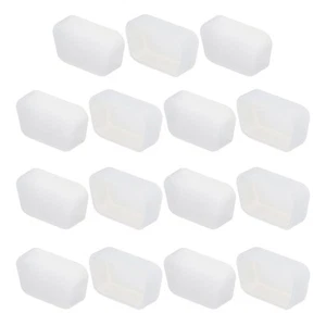 15pcs Ordinateur Portable COM Port Conduit Couvercles Bouchons Silicone pour VGA DB9 DB15 Extrémité Mâle, Transparent - Photo 1/4