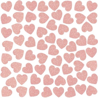 200 PIEZAS Corazón Oro Rosa Boda Fiesta Mesa Confeti Compromiso Sprinkles Foto 1 de 2