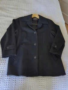 Vintage Pendleton Wool Pea Coat Damen Small Fits Like Large Black Classic - Bild 1 von 12