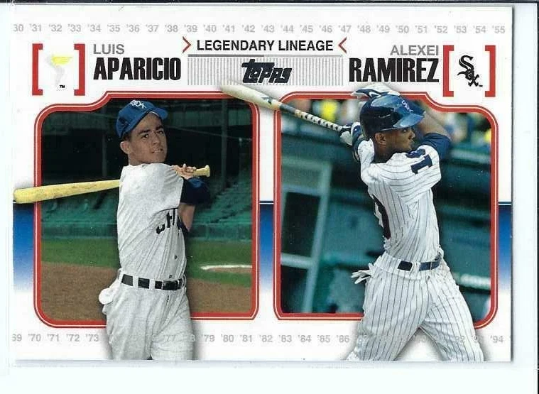 2010 Topps #LL-46 Луис Апарисио / Алексей Рамирес легендарная линия карта - Изображение 1 из 1