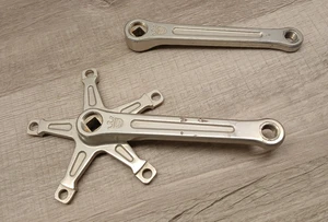 Vintage Sugino Mighty Crown Crank Set Old School BMX 171 mm 144 Maxy 3pc - Picture 1 of 8