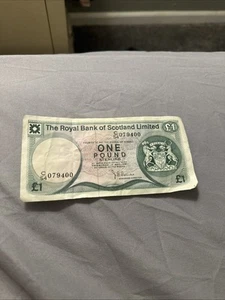 The Royal Bank Of Scotland 1 Pound Vintage - Picture 1 of 2