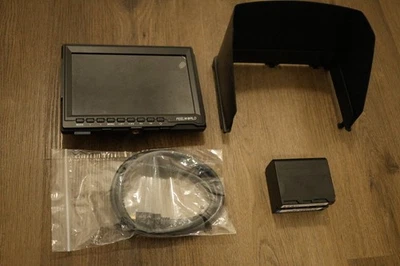 Feelworld 7'' DSLR Camera Field Monitor, HDMI Cable, and NP-f950 Battery - Image 1 of 4