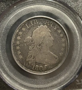 1805 Draped Bust Quarter 25C Rare US Type Coin PCGS VG08 Problem Free Coin - Picture 1 of 7