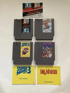 Super Dr Mario Bros 1 2 3 Nes Nintendo Cartridge Manual Lot Tested Pls Read - Picture 1 of 11