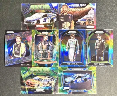 Panini Prizm NASCAR Racing 2020-21 INSERT/PARALLEL LOT OF (8) ELLIOTT/BUSH👀🔥 - Image 1 of 4